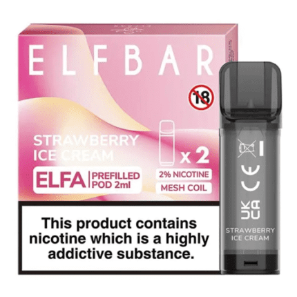 Elf Bar ELFA Strawberry Ice Cream Pods*
