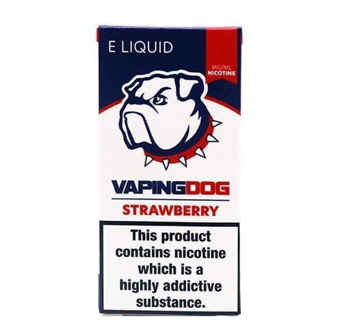 Vaping Dog Strawberry 0mg 3mg 6mg 12mg 18mg