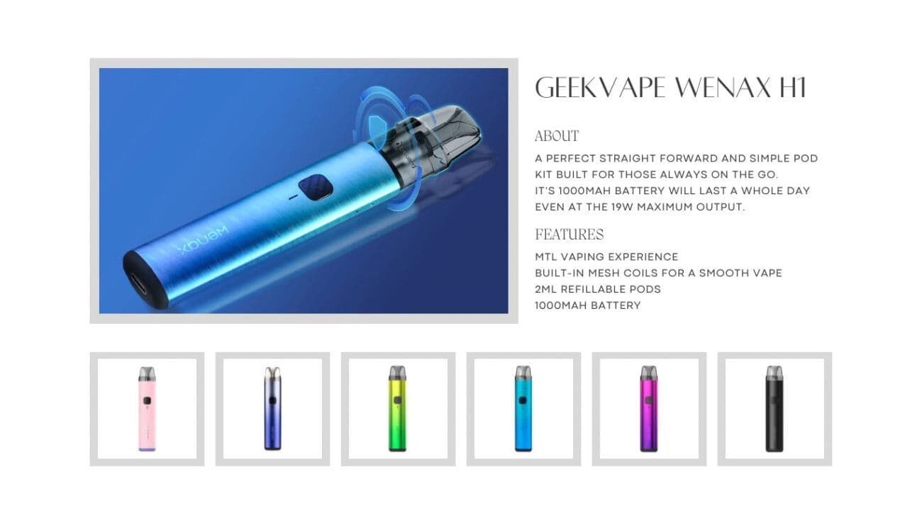 Geekvape Wenax H1 - Information 