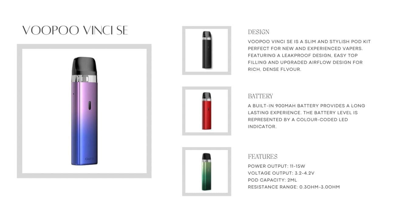 Voopoo Vinci SE - Information