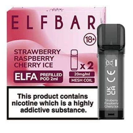 Elfa Strawberry Raspberry Cherry Ice 2 pack