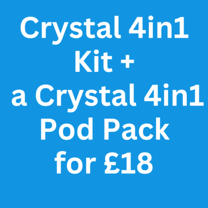 Crystal 4in1 kit and pod pack £18