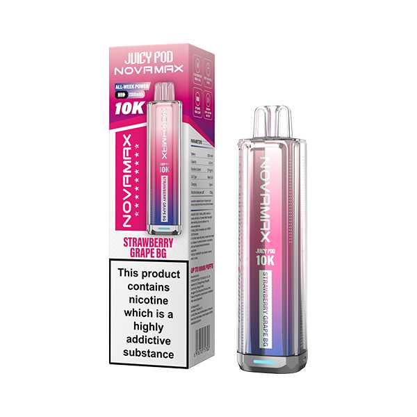 0008_Strawberry-Grape-BG Juicy Pod NovaMax 10K Kit Strawberry Grape BG