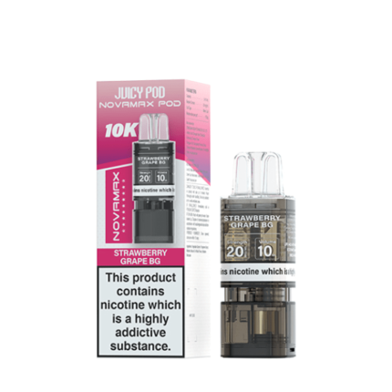 Juicy Pod NovaMax 10K Pod Strawberry Grape BG