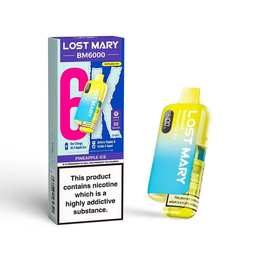 pineapple ice Lost Mary BM6000 Kits Pineapple Ice